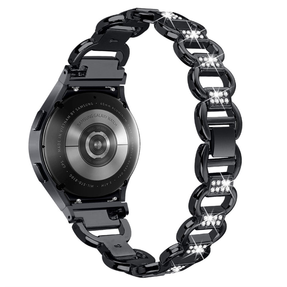 Kønt Universal Samsung Metal og Rhinsten Rem - Sort#serie_1