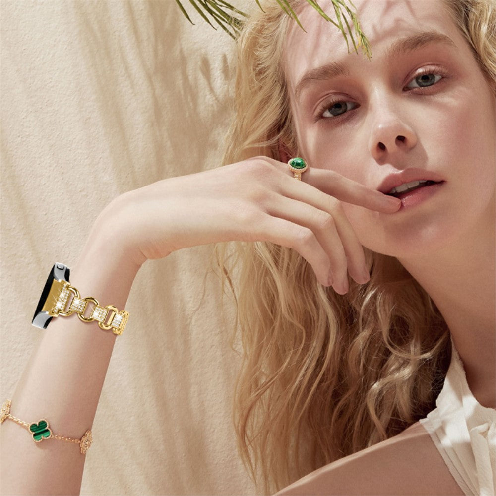 Kønt Universal Samsung Metal og Rhinsten Rem - Guld#serie_2