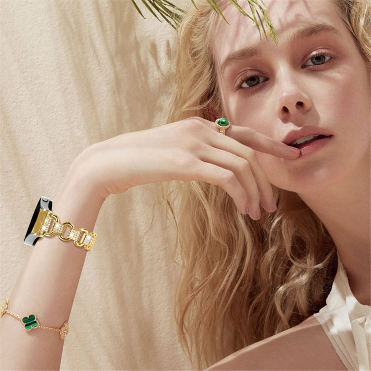 Kønt Universal Samsung Metal og Rhinsten Rem - Guld#serie_2