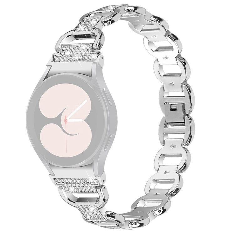 Kønt Universal Samsung Metal og Rhinsten Rem - Sølv#serie_4