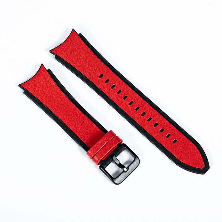 Rigtigt fed Universal Samsung Kunstlæder og Silikone Rem - Rød#serie_7