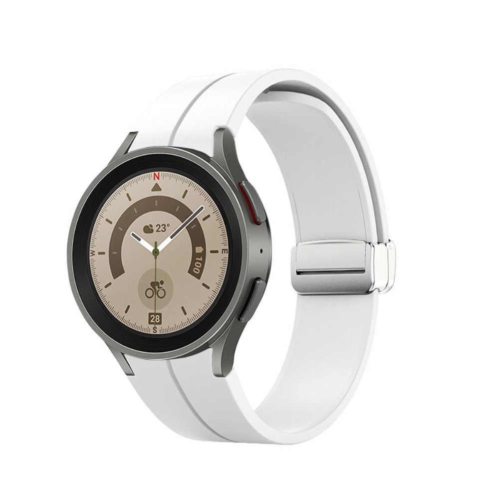 Meget slidstærk Universal Samsung Silikone Rem - Hvid#serie_1