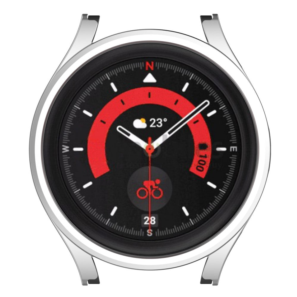 Samsung Galaxy Watch 5 Pro  Plastik Bumper  - Sølv#serie_1