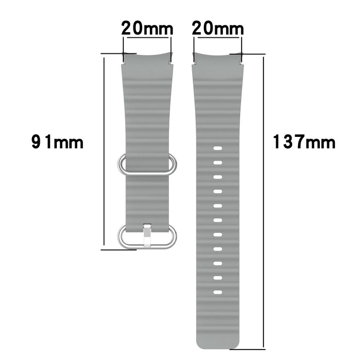 Super fed Universal Samsung Silikone Rem - Grøn#serie_11
