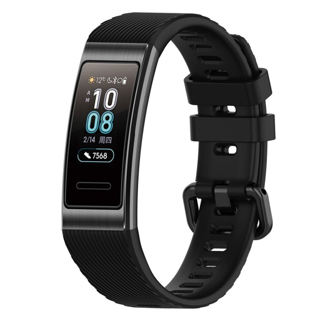 Helt vildt kรธnt Huawei Band 3 Pro Silikone Rem - Sort#serie_1
