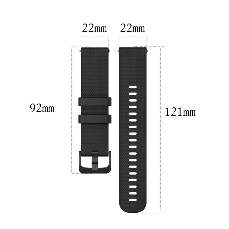 Vildt hårdfør Universal Silikone Rem - Sort#serie_1
