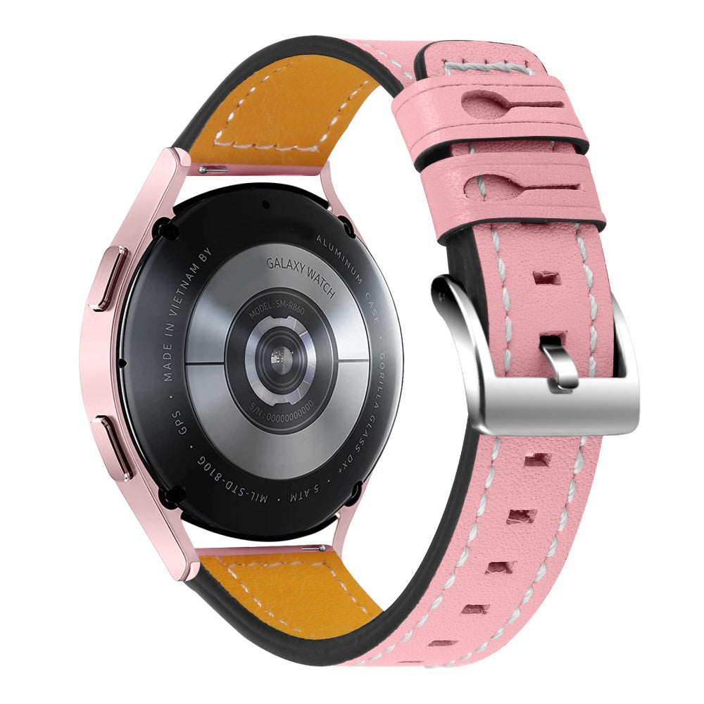 Sejt Huawei Watch GT 2 42mm / Huawei Watch 2 รgte lรฆder Rem - Pink#serie_1