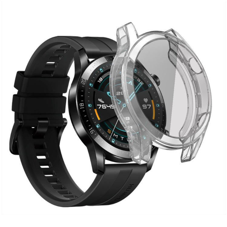 Mega Fed Huawei Watch GT 2 46mm Silikone Cover - Gennemsigtig#serie_2
