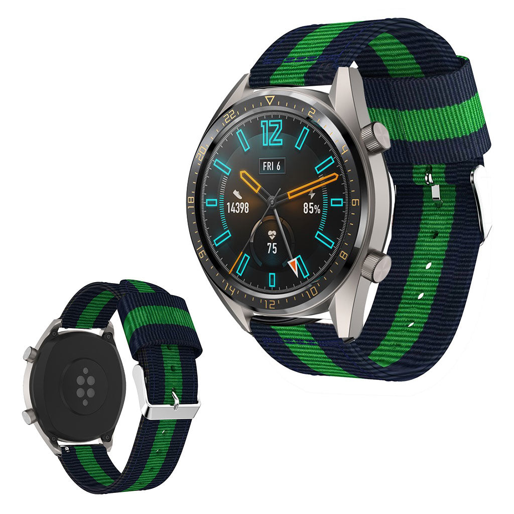 Helt vildt kønt Huawei Watch GT 2 46mm Nylon Rem - Grøn#serie_2
