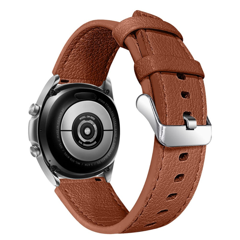 Huawei Watch GT 2e / Huawei Watch GT 2 46mm รgte lรฆder Rem - Brun#serie_1