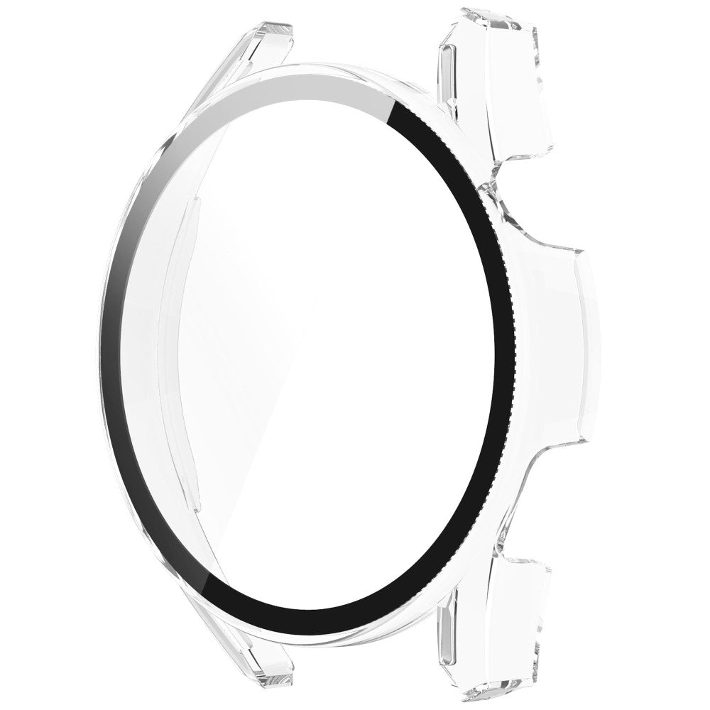 Super Fint Huawei Watch GT 3 (42mm) Cover med Skærmbeskytter i Silikone og Hærdet Glas - Gennemsigtig#serie_4
