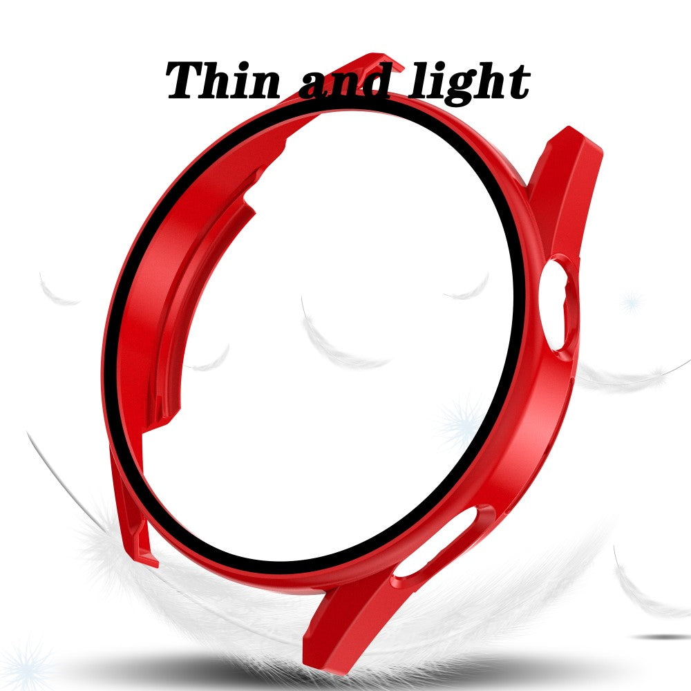 Mega Fint Huawei Watch GT 3 (42mm) Cover med Skærmbeskytter i Plastik og Hærdet Glas - Rød#serie_5