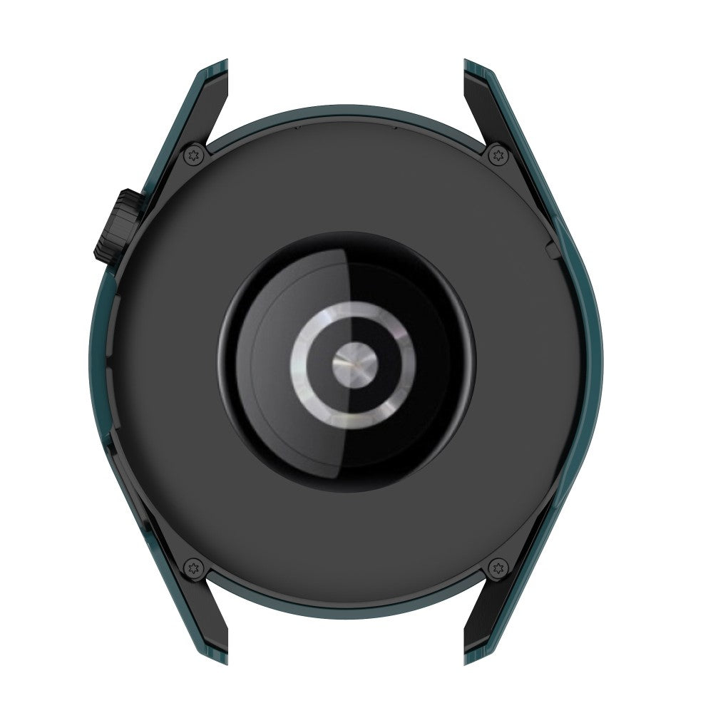 Fed Huawei Watch GT 3 (42mm) Cover med Skærmbeskytter i Plastik og Hærdet Glas - Grøn#serie_1