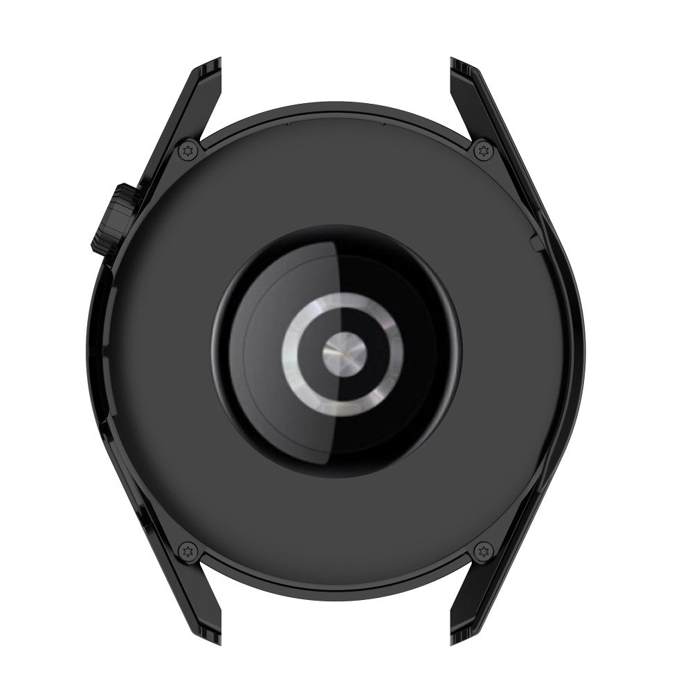 Fed Huawei Watch GT 3 (42mm) Cover med Skærmbeskytter i Plastik og Hærdet Glas - Sort#serie_2