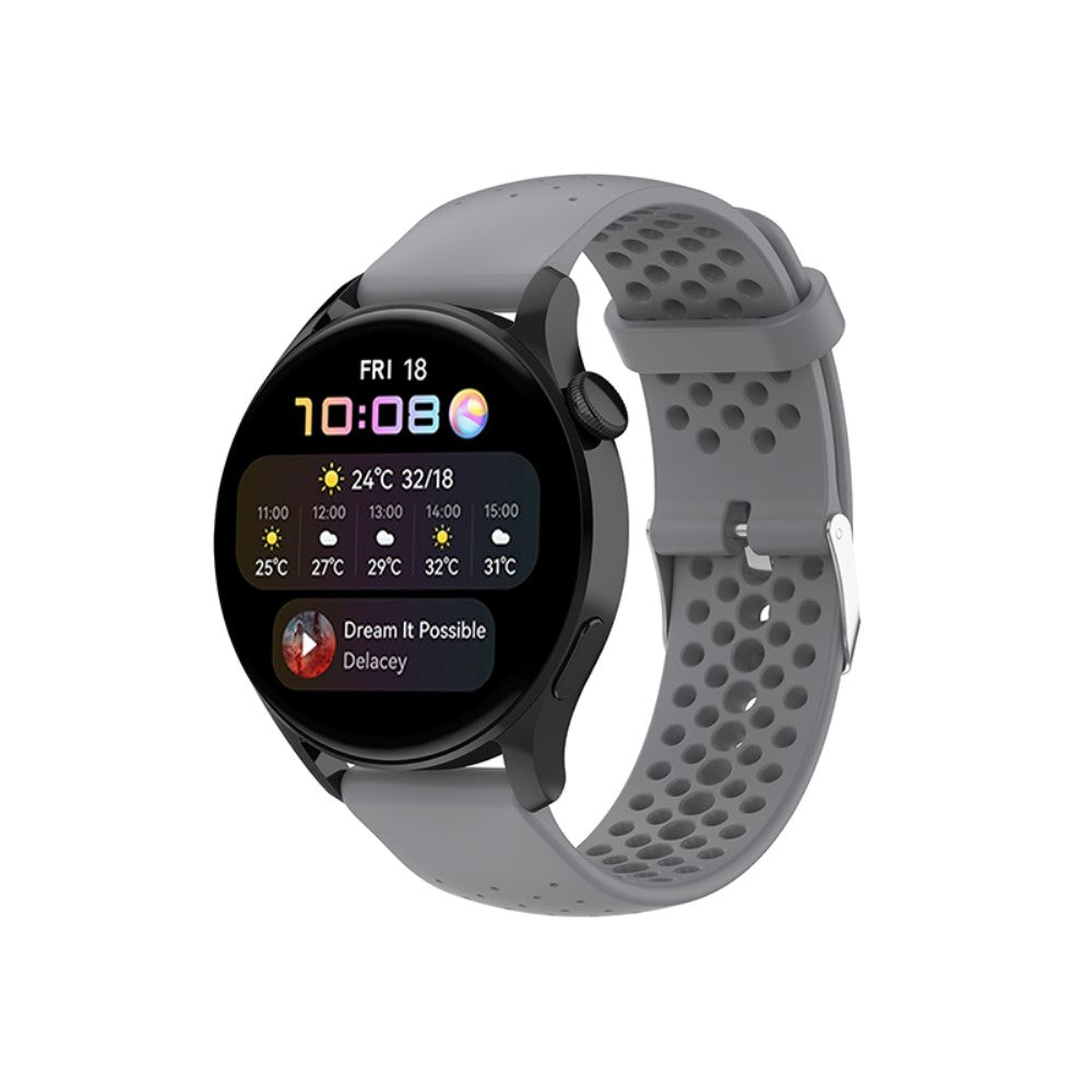 Meget fint Universal Huawei Silikone Rem - Sølv#serie_5