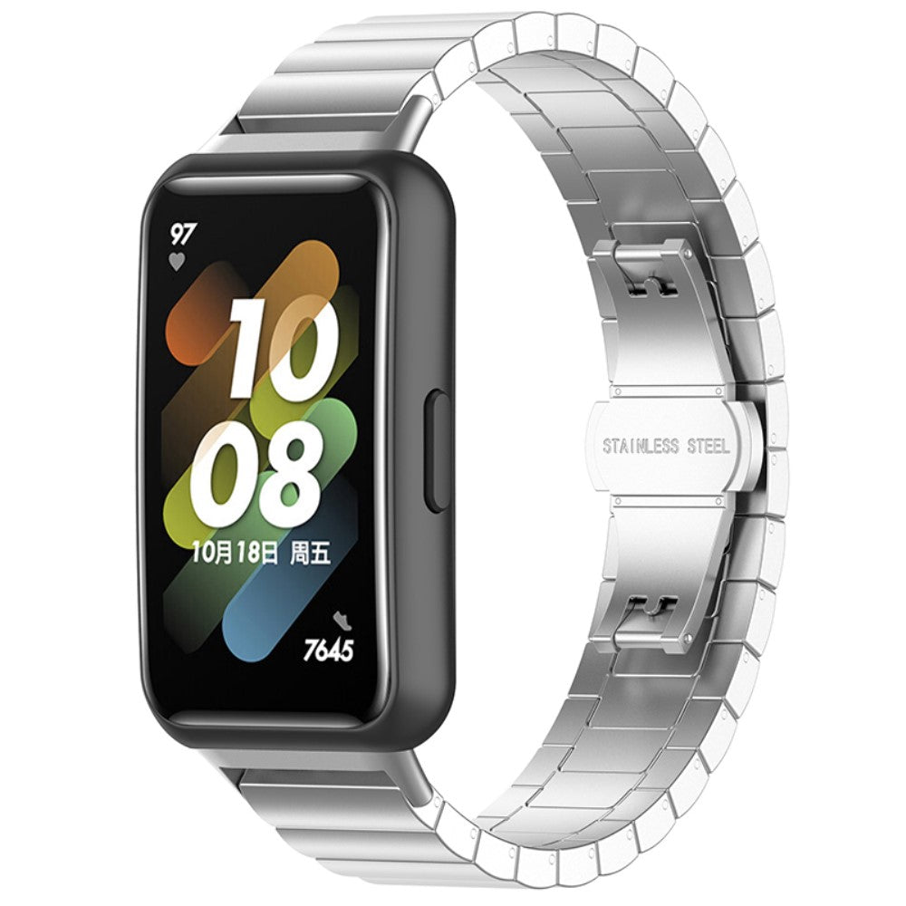 Vildt fed Huawei Band 7 Metal Rem - Sรธlv#serie_9