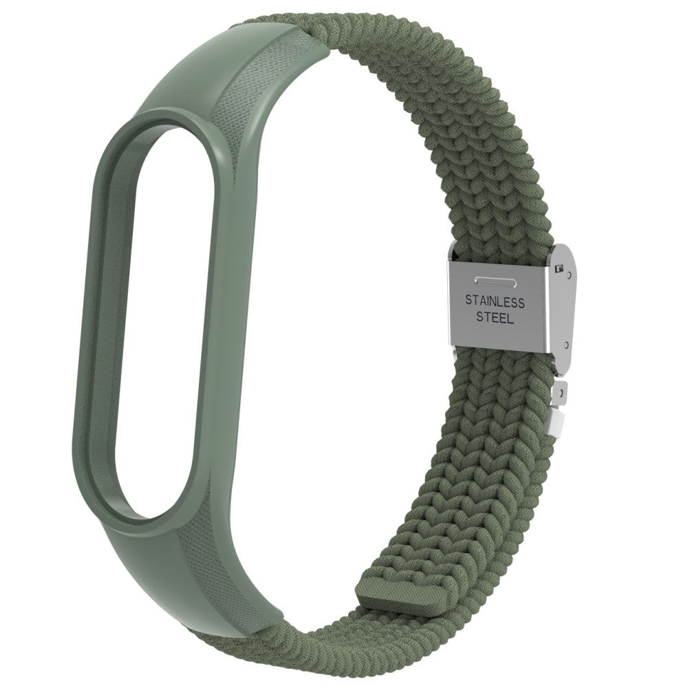Glimrende Xiaomi Mi Band 7 Nylon Rem - Grøn#serie_10