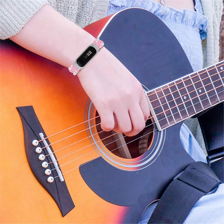 Super skøn Xiaomi Mi Band 7 Stof Urrem - Pink#serie_2