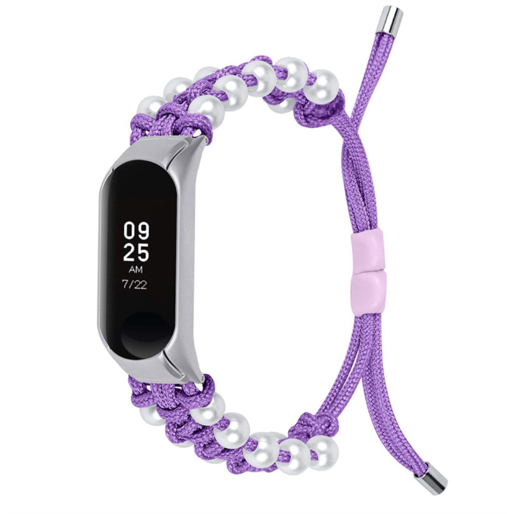 Mega holdbart Xiaomi Mi Band 7 Nylon Rem - Lilla#serie_8