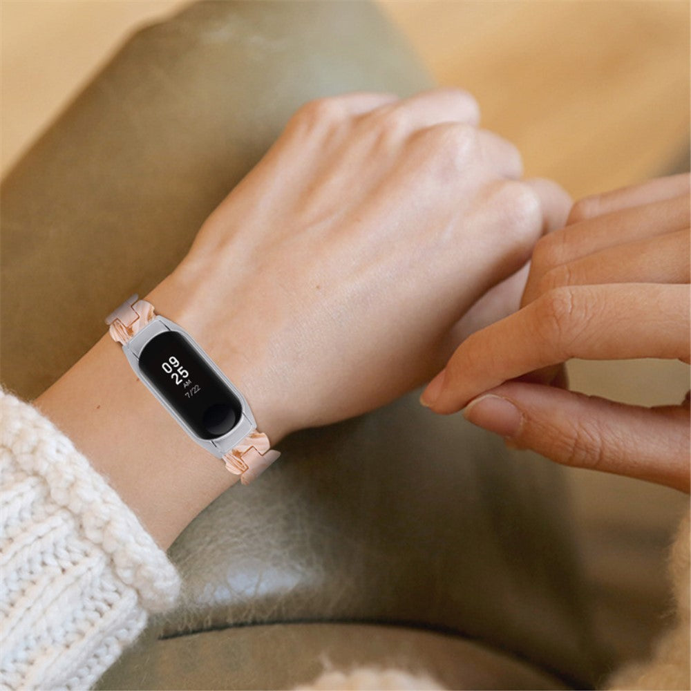 Klassisk Xiaomi Mi Band 7 Metal Urrem - Hvid#serie_4