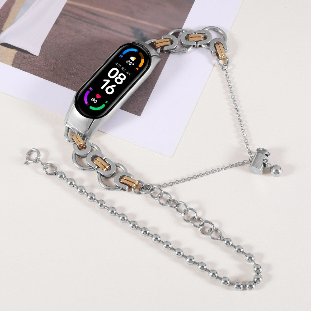 Helt vildt cool Xiaomi Mi Band 7 Metal Urrem - Sølv#serie_4
