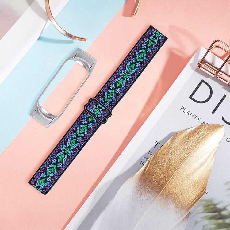 Helt vildt nydelig Xiaomi Mi Band 7 Stof Urrem - Blå#serie_5