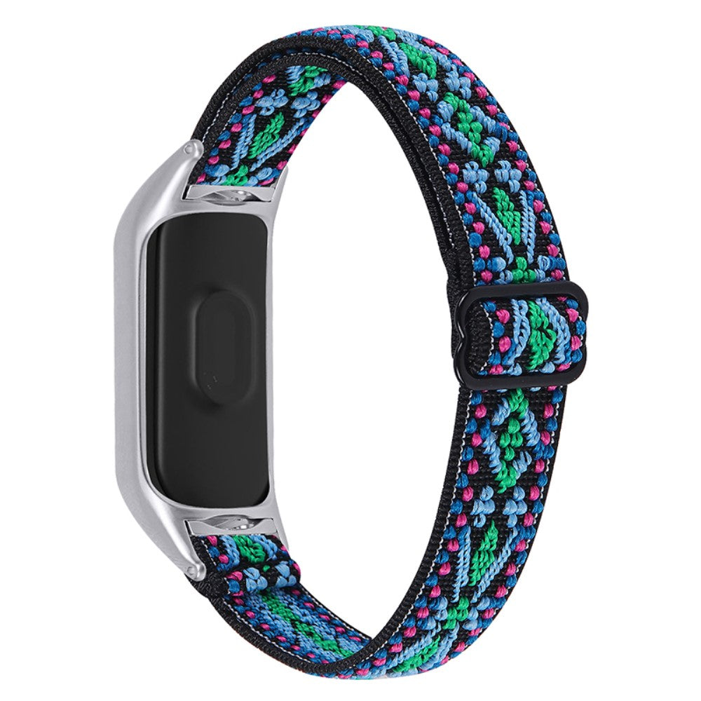 Mega hårdfør Xiaomi Mi Band 7 Nylon Rem - Blå#serie_5