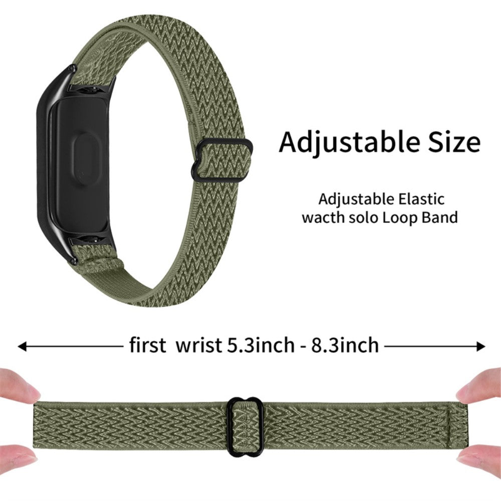 Mega pænt Xiaomi Mi Band 7 Stof Urrem - Grøn#serie_12