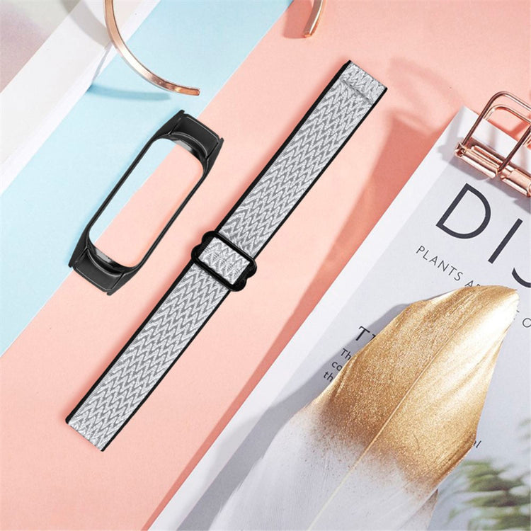 Mega pænt Xiaomi Mi Band 7 Stof Urrem - Hvid#serie_13