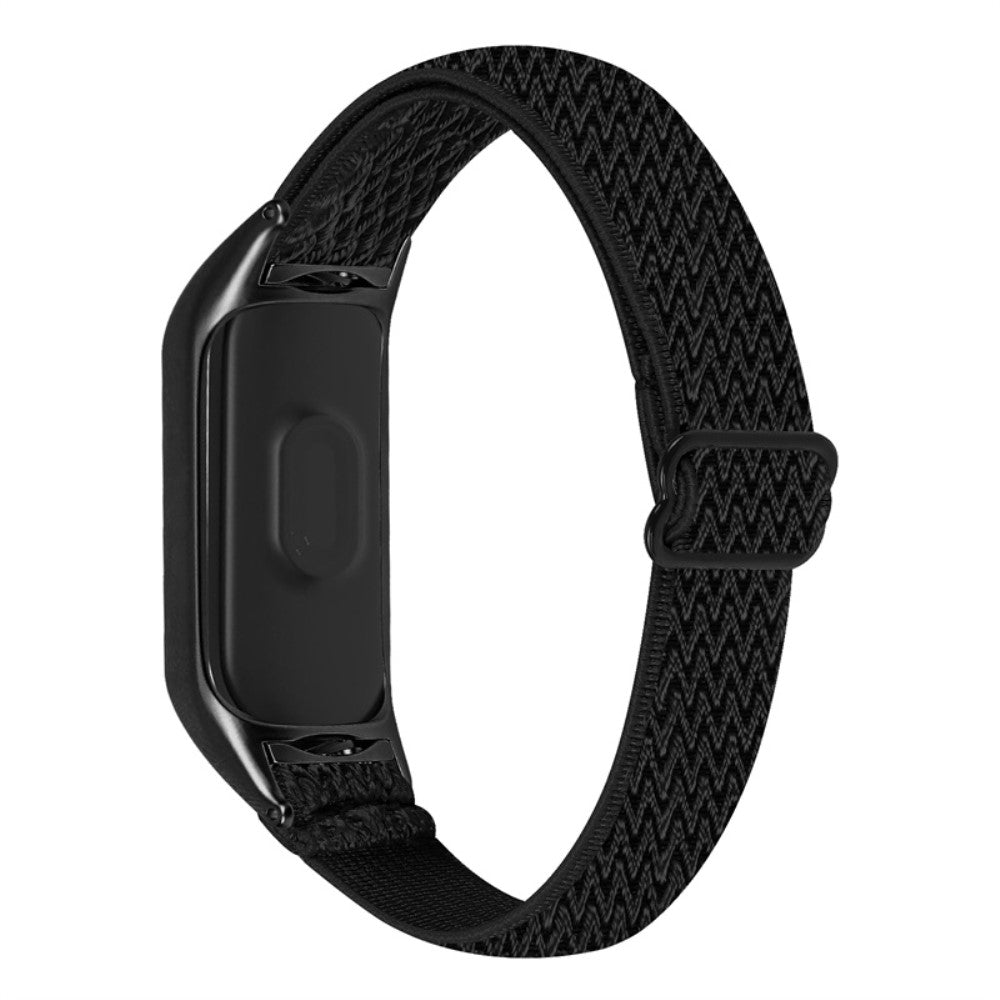 Pænt Xiaomi Mi Band 7 Nylon Rem - Sort#serie_14