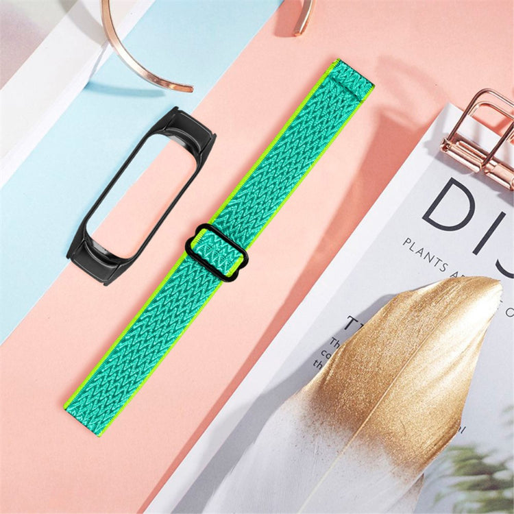 Mega pænt Xiaomi Mi Band 7 Stof Urrem - Grøn#serie_15