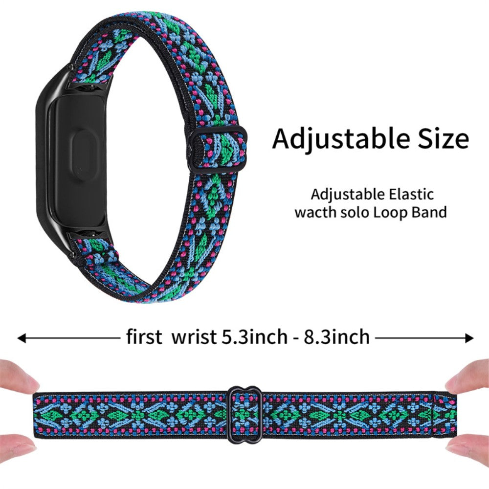 Mega pænt Xiaomi Mi Band 7 Stof Urrem - Blå#serie_3