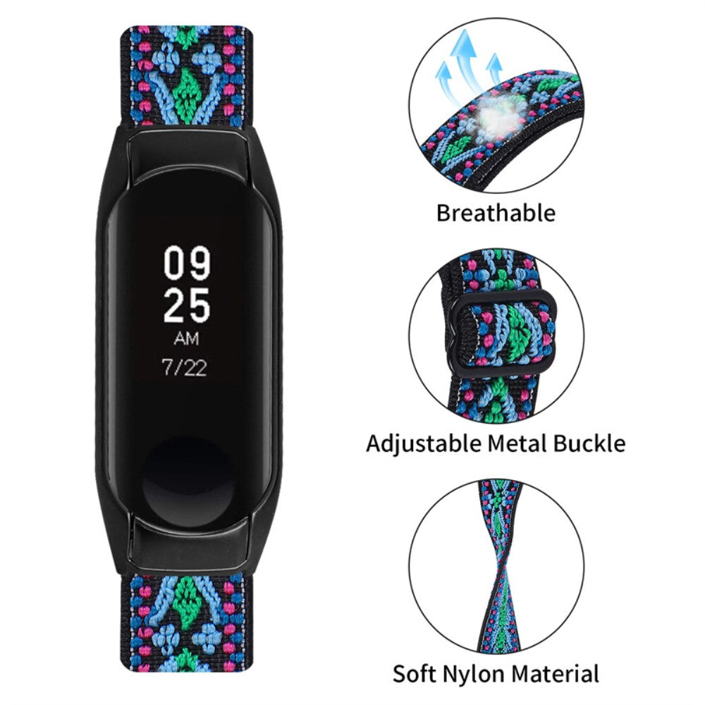 Mega pænt Xiaomi Mi Band 7 Stof Urrem - Blå#serie_3