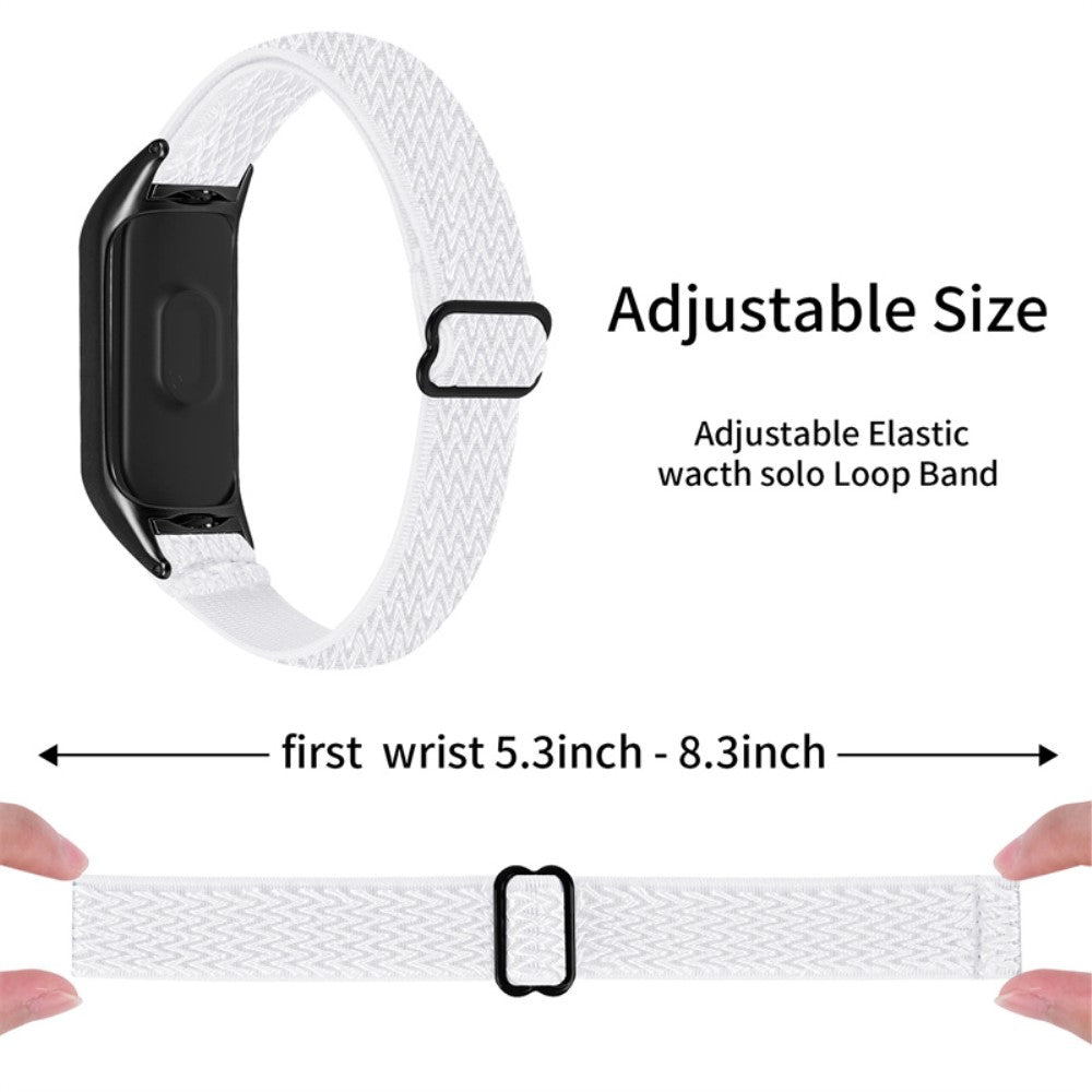 Mega pænt Xiaomi Mi Band 7 Stof Urrem - Hvid#serie_9