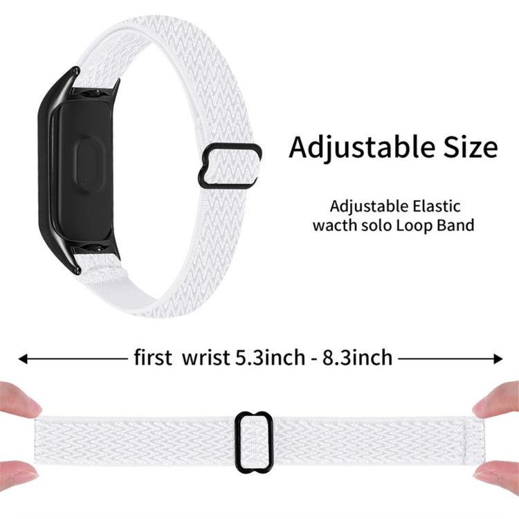 Mega pænt Xiaomi Mi Band 7 Stof Urrem - Hvid#serie_9