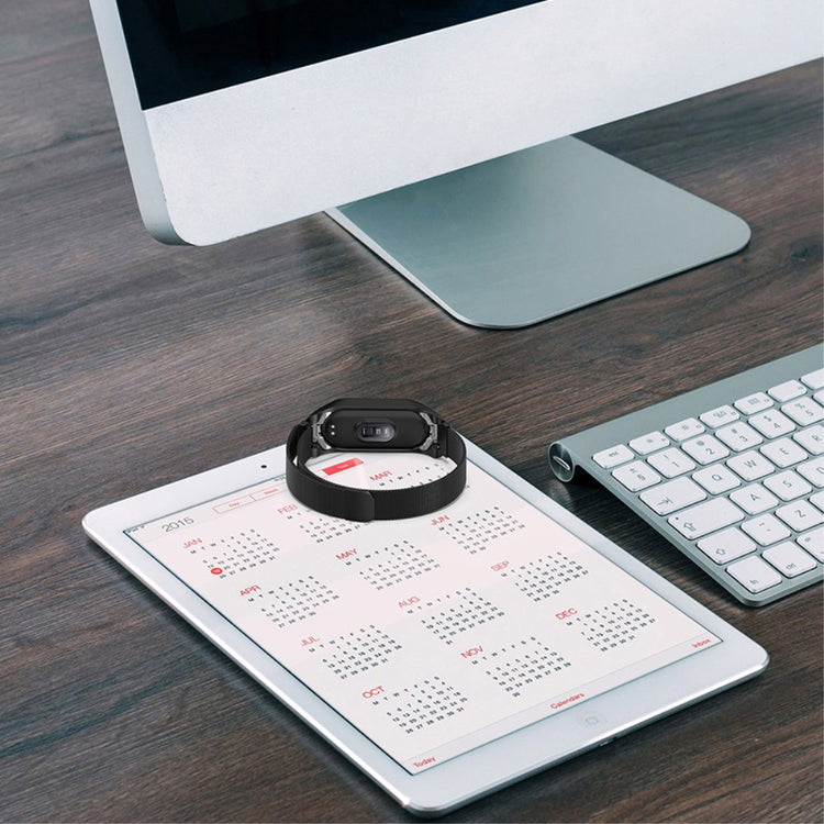 Mega kønt Xiaomi Mi Band 7 Metal Rem - Brun#serie_3