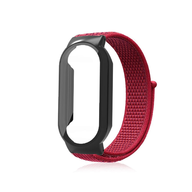 Vildt pænt Xiaomi Mi Band 7 Nylon og Glas Rem - Rød#serie_2