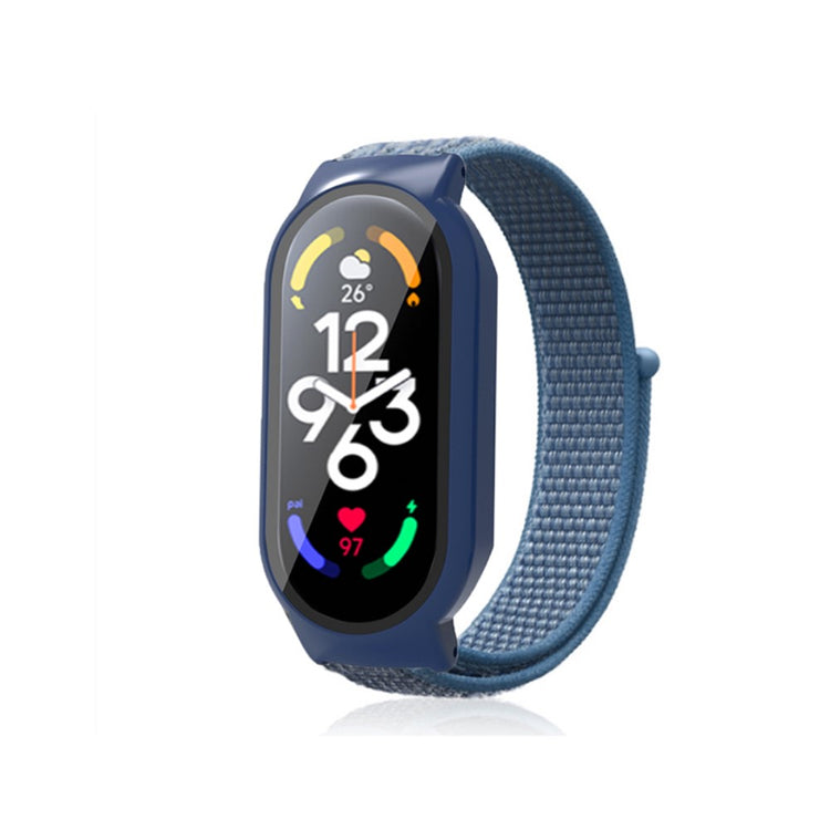 Glimrende Xiaomi Mi Band 7 Nylon og Glas Rem - Blå#serie_9