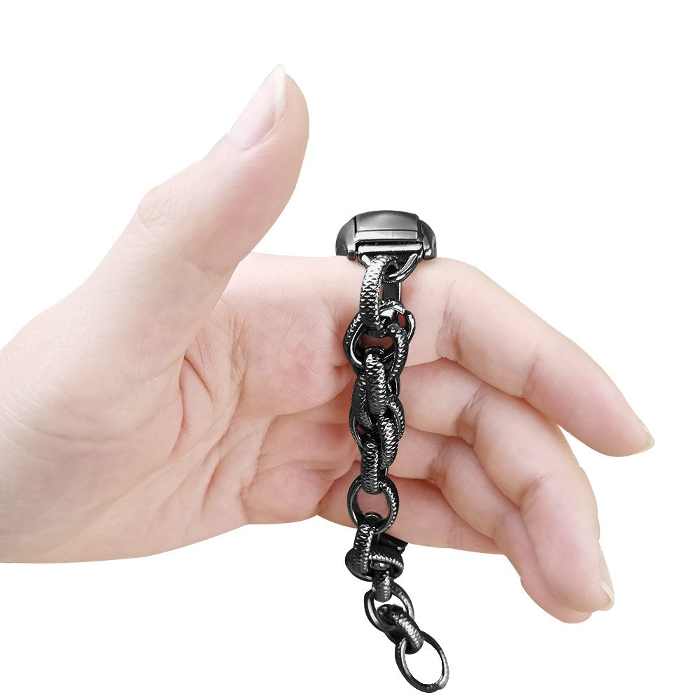 Super elegant Xiaomi Mi Band 7 Metal Rem - Sort#serie_1