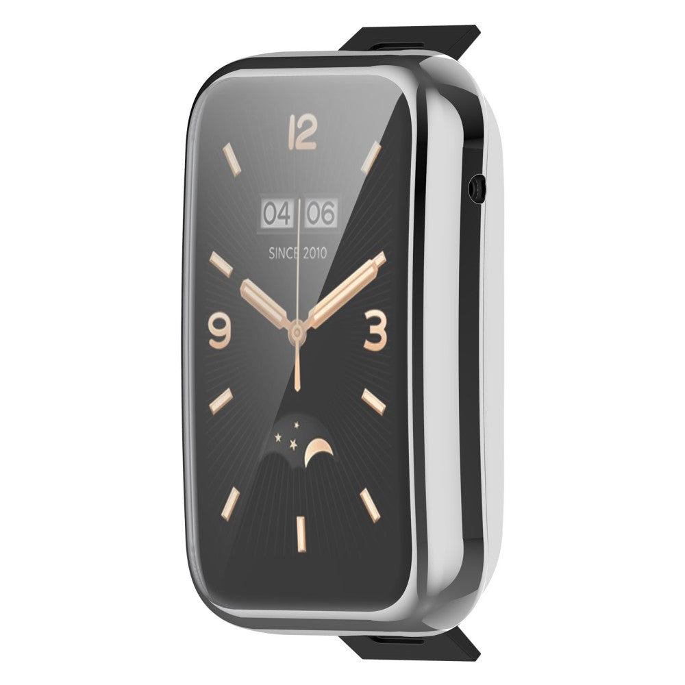 Rigtigt Godt Xiaomi Mi Band 7 Pro Plastik og Glas Cover - Sølv#serie_3