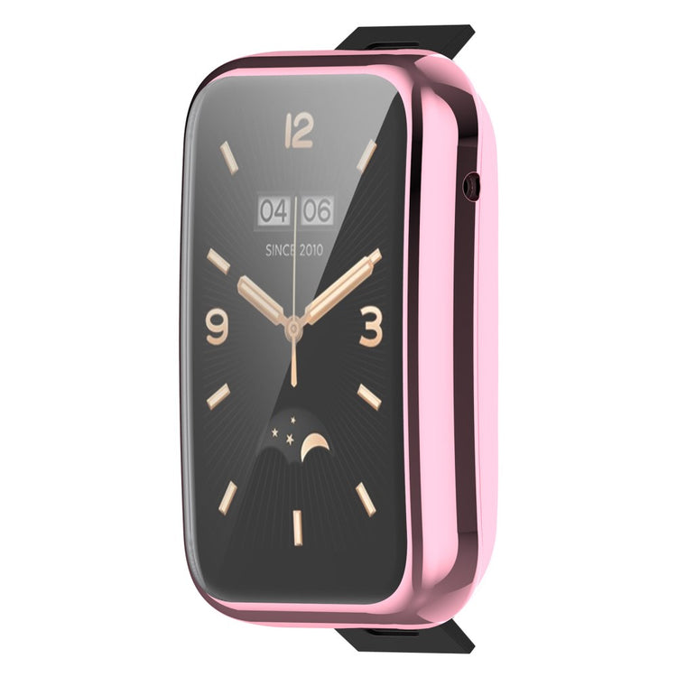 Rigtigt Godt Xiaomi Mi Band 7 Pro Plastik og Glas Cover - Pink#serie_4