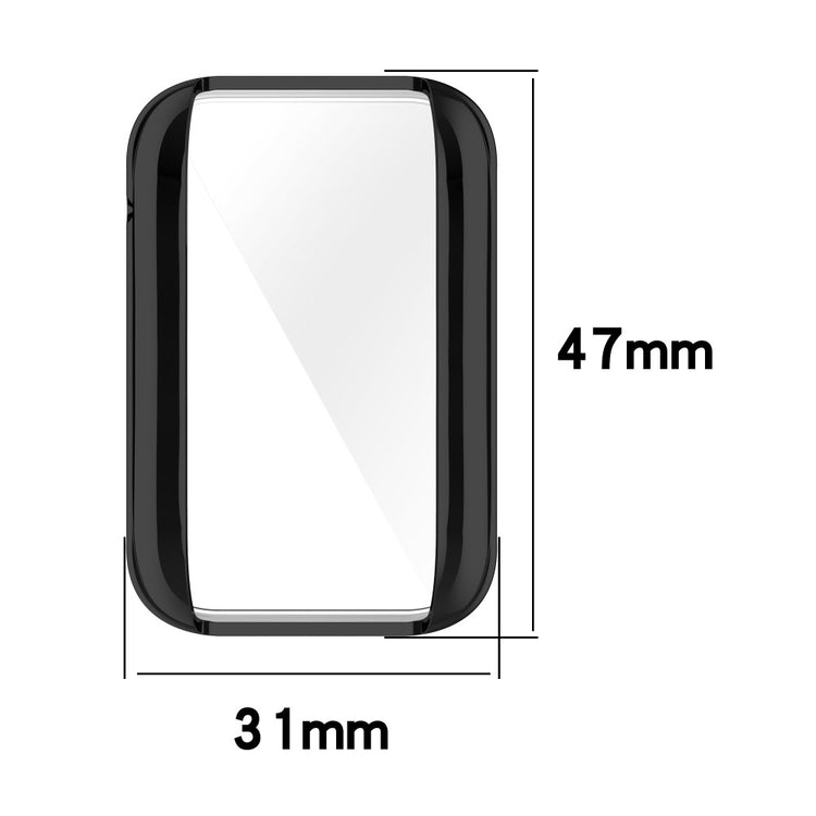 Rigtigt Godt Xiaomi Mi Band 7 Pro Plastik og Glas Cover - Guld#serie_5