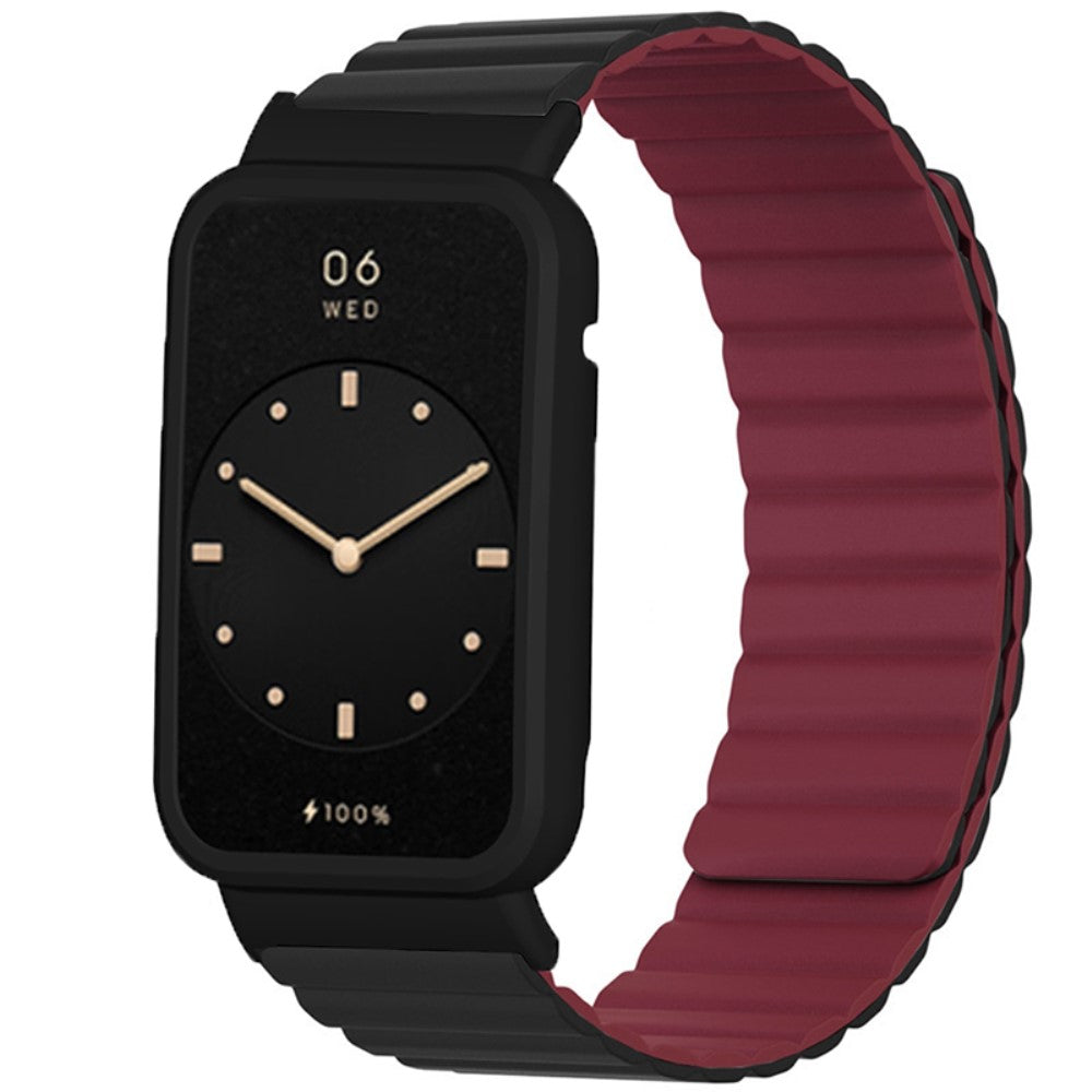 Helt vildt fantastisk Xiaomi Mi Band 7 Pro Silikone Rem - Sort#serie_3