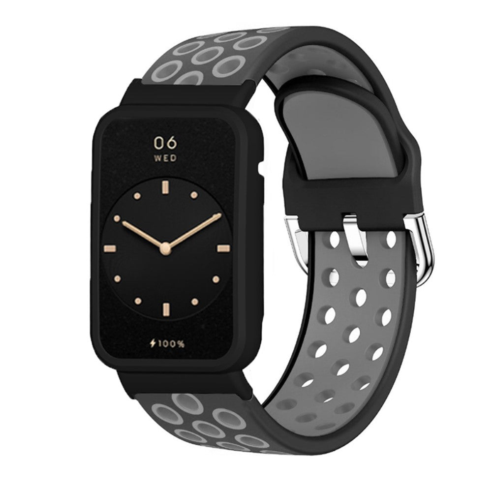 Helt vildt pænt Xiaomi Mi Band 7 Pro Silikone Rem - Sort#serie_4