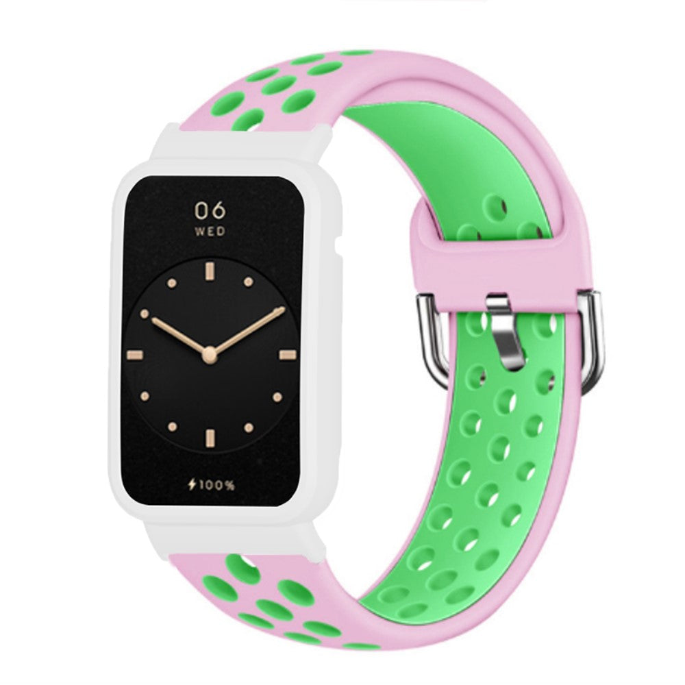 Helt vildt pænt Xiaomi Mi Band 7 Pro Silikone Rem - Grøn#serie_6