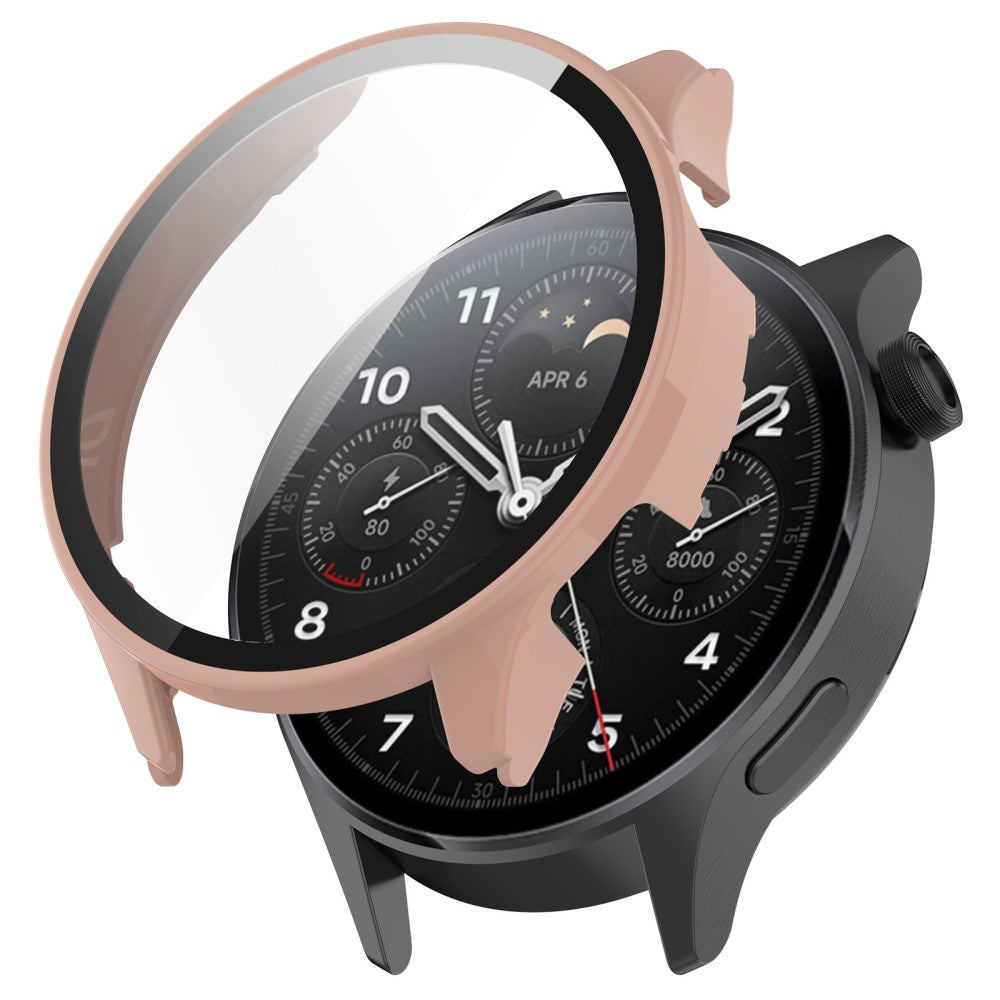 Xiaomi Watch S1 Pro Plastik og Hรฆrdet Glas Skรฆrmbeskytter - Pink#serie_1