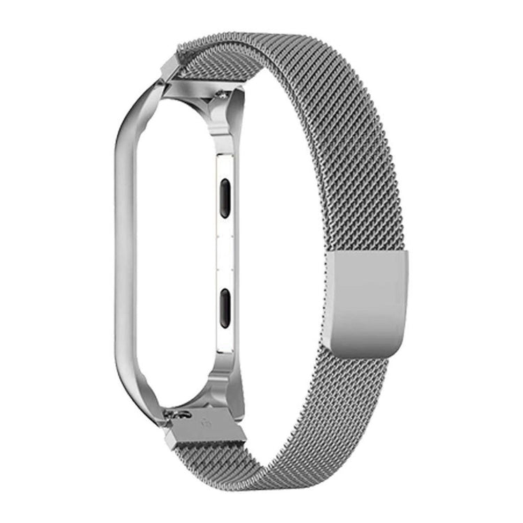 Helt vildt fantastisk Xiaomi Mi Smart Band 4 Metal Rem - Sølv#serie_2