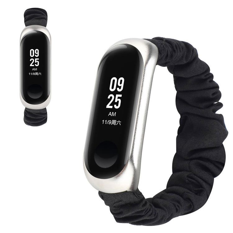 Yndigt Xiaomi Mi Smart Band 4 / Xiaomi Mi Band 3 Nylon Rem - Sort#serie_3