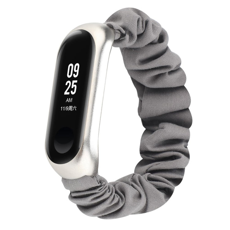 Yndigt Xiaomi Mi Smart Band 4 / Xiaomi Mi Band 3 Nylon Rem - Sølv#serie_4