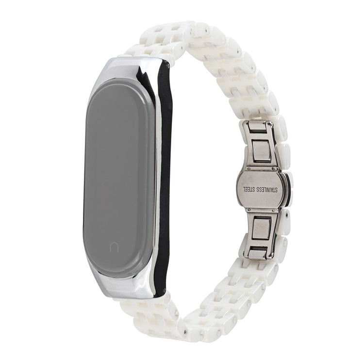 Elegant Xiaomi Mi Smart Band 4 / Xiaomi Mi Band 3 Metal Rem - Hvid#serie_4